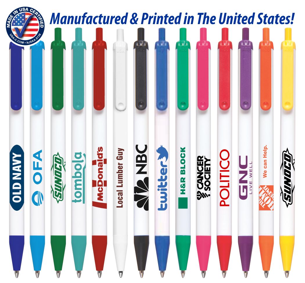 Bic Stick Click Ballpoint Pen - USA Made - Multi-Color